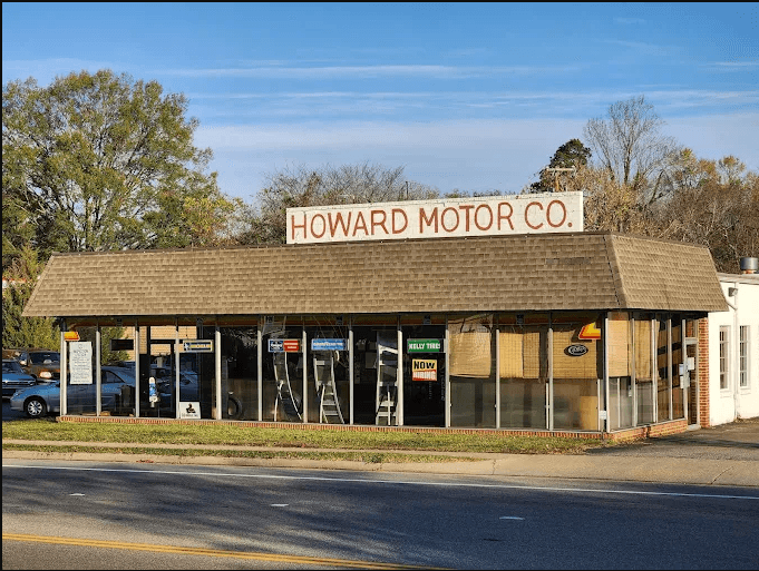 Exterior view of Howard Motor service center